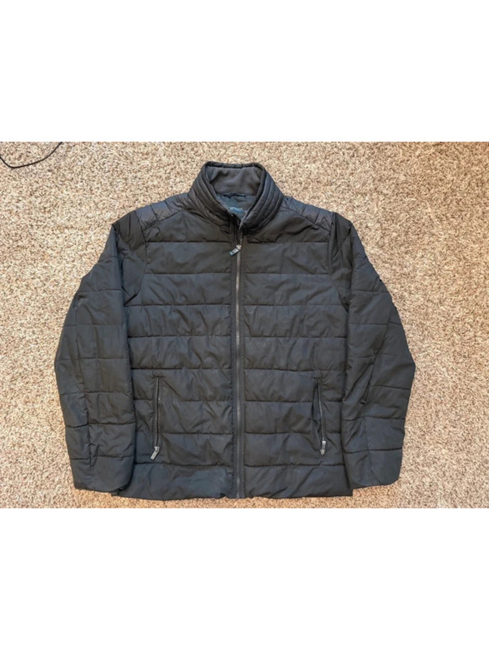 Weatherproof men’s black puffer jacket large